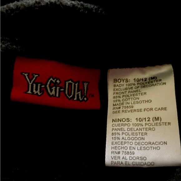 RARE!  Vintage Yu-Gi-Oh Boys Fleece Pullover Sweatshirt (Size M 10/12) - Picture 5 of 5